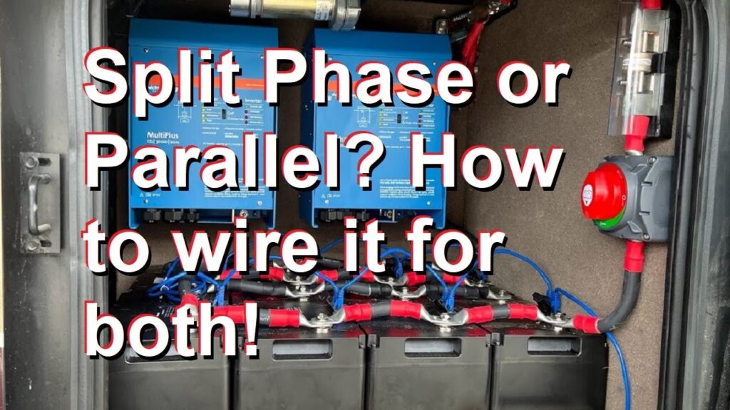 How to wire two Victron Inverters In Split Phase and Parallel