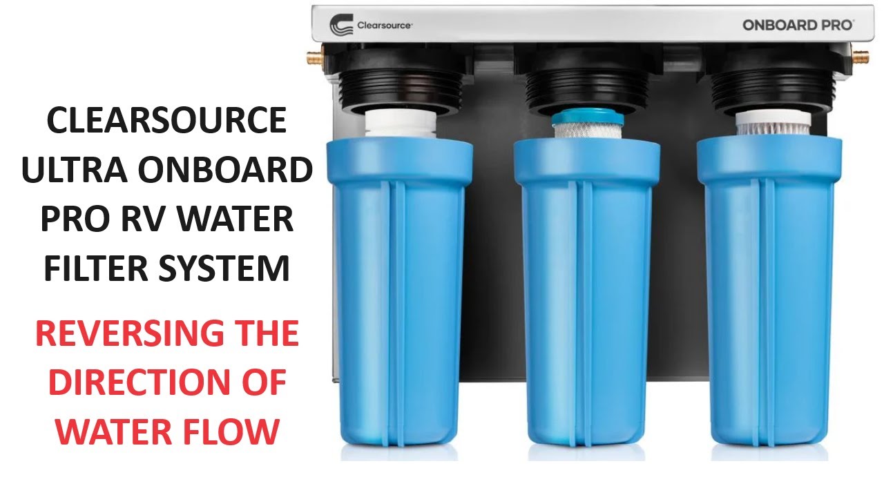 Reversing the water flow on the Clearsource Ultra Onboard PRO RV Water Filter System Installation